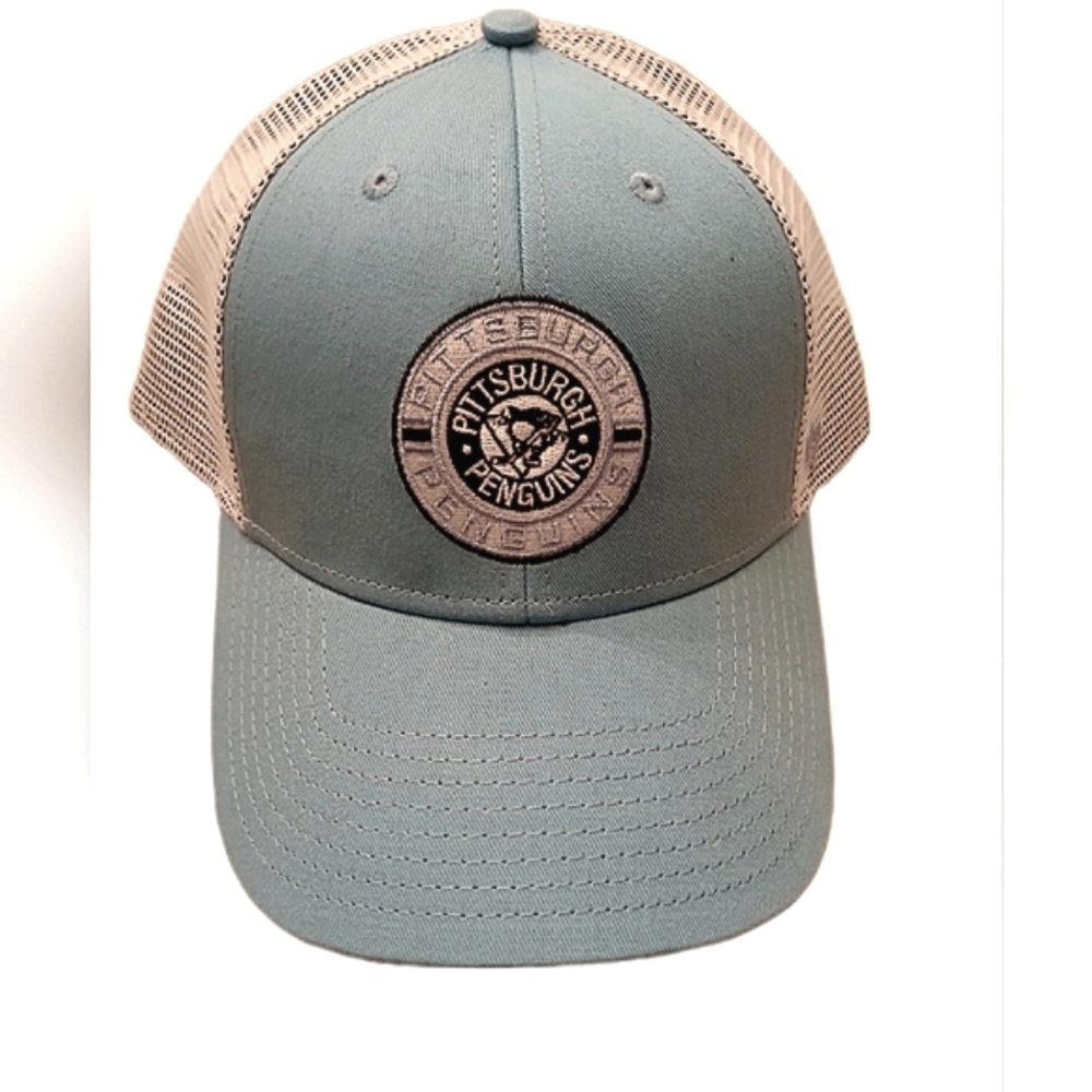 Pittsburgh Penguins NHL 47 Brand Men's Light Blue Vintage Adjustable HAT